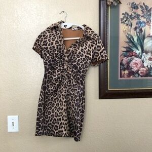 LPA Animal Print Dress Size XXS